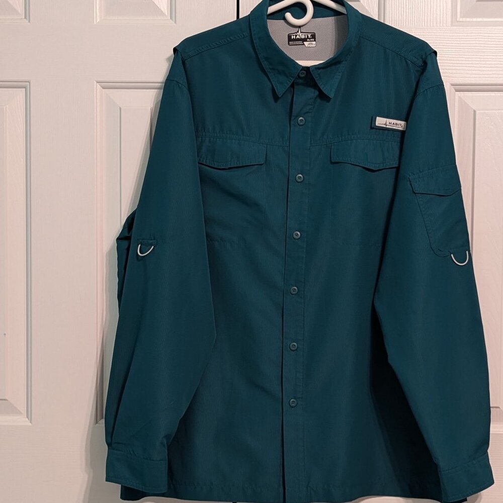 Men's Habit Shirt Teal XL